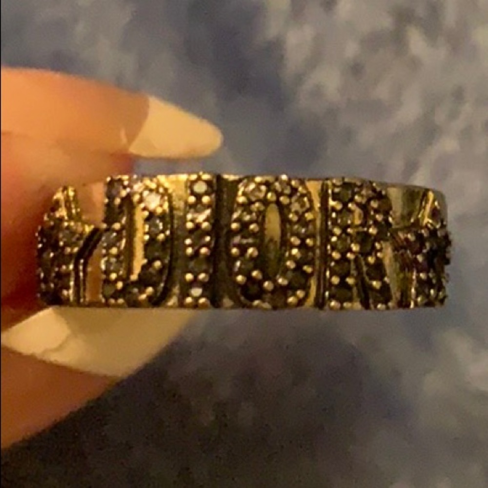 DIOR double star DIOR marked cuff ring adjustable